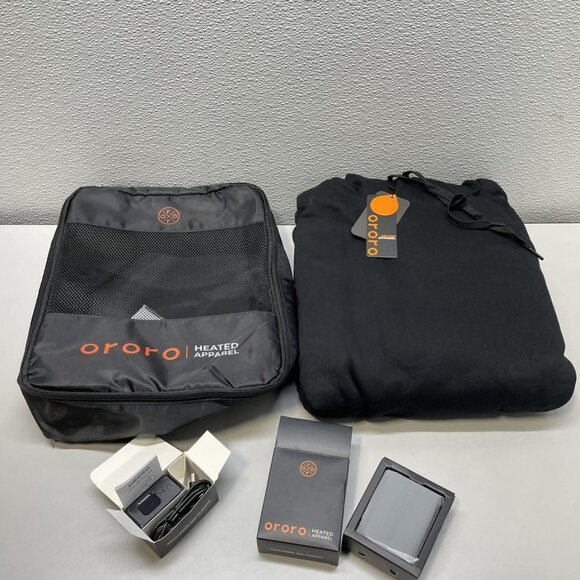 NEW ORORO Unisex Heated Hoodie 3-Zone Pullover Size 3XL Black - Picture 1 of 1